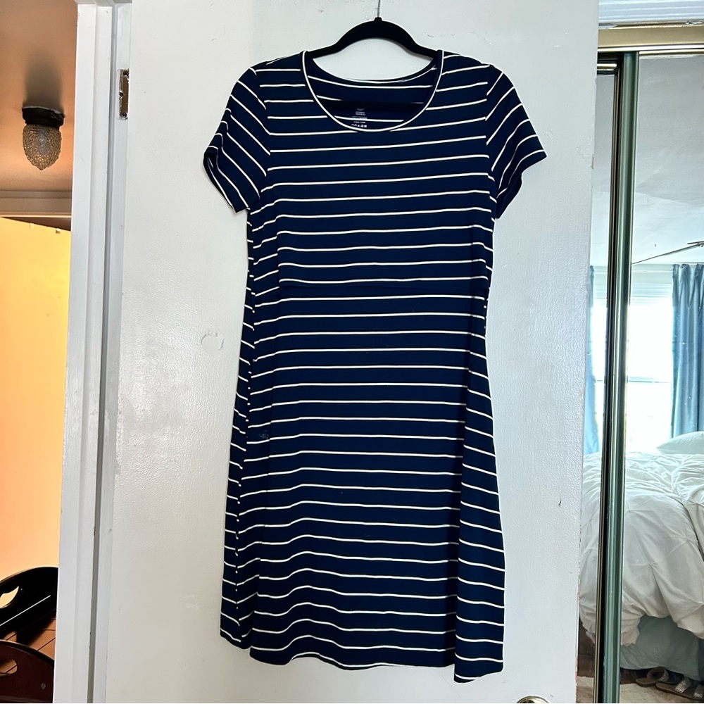 Kindred Bravely Eleanora Bamboo Nursing T-shirt Dress Small